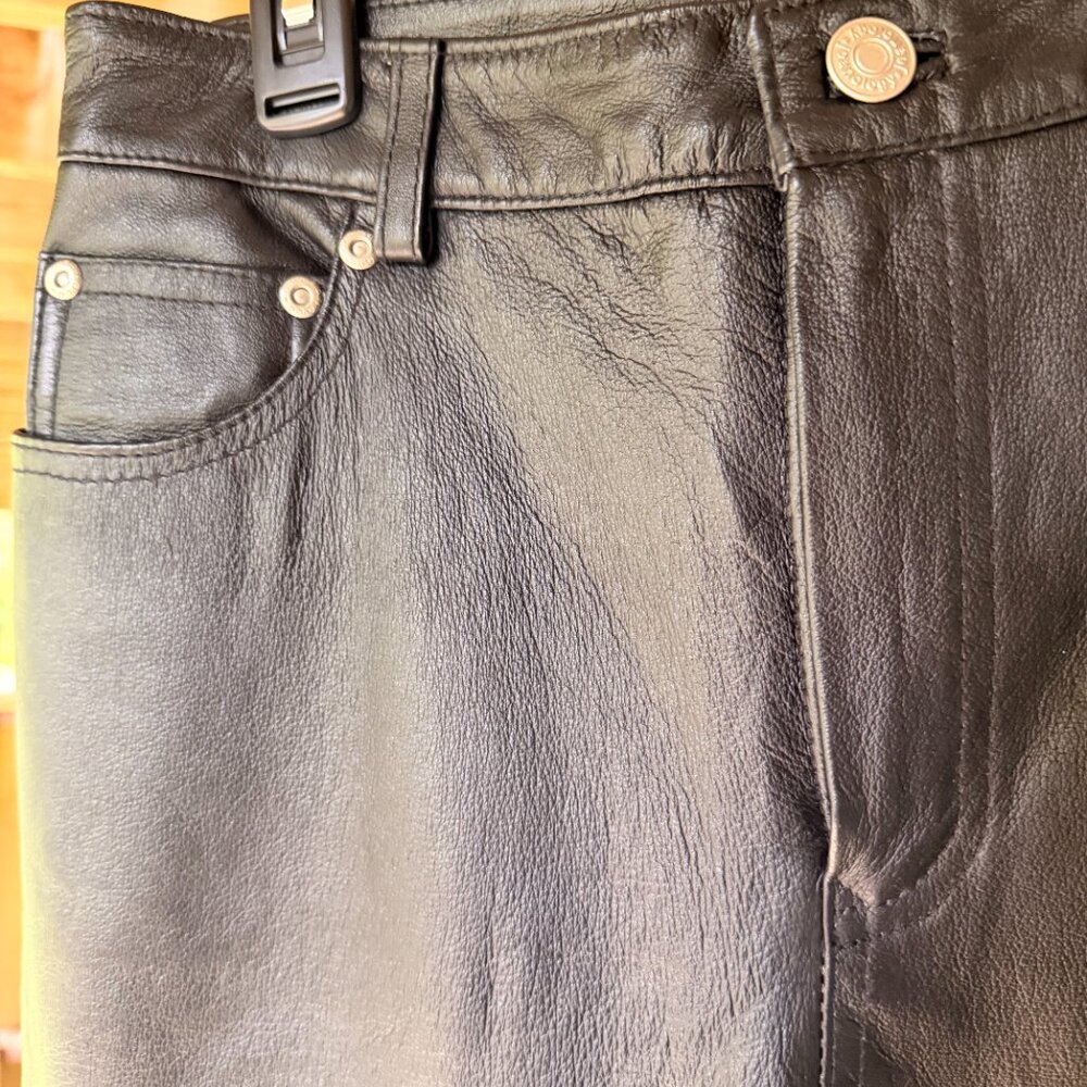 Newport News 100% Leather Flare Pants - Picture 7 of 7